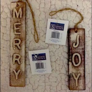 Wooden Christmas decoration, multi color mango wood. New tags still attached